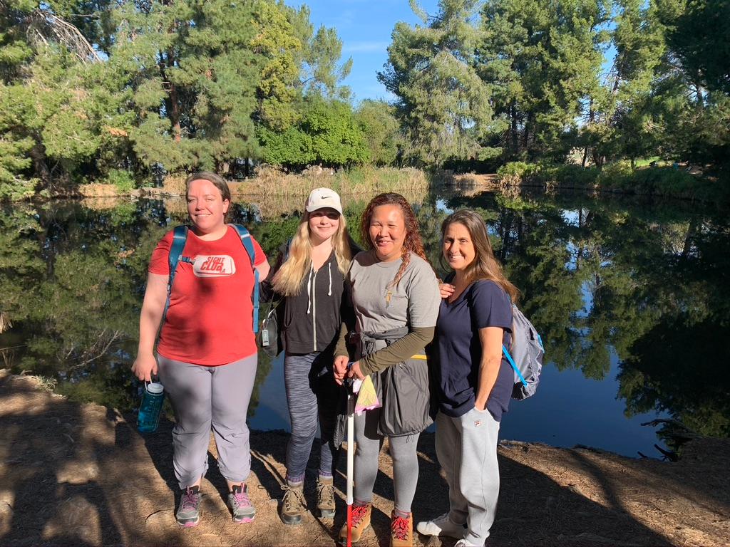 Hearts for Sight hiking above Los Angeles