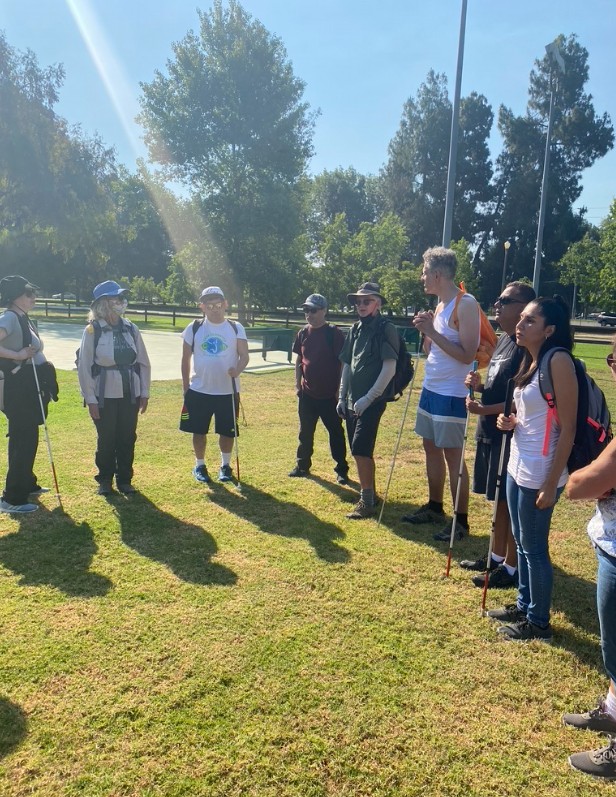 Hearts for Sight hiking above Los Angeles